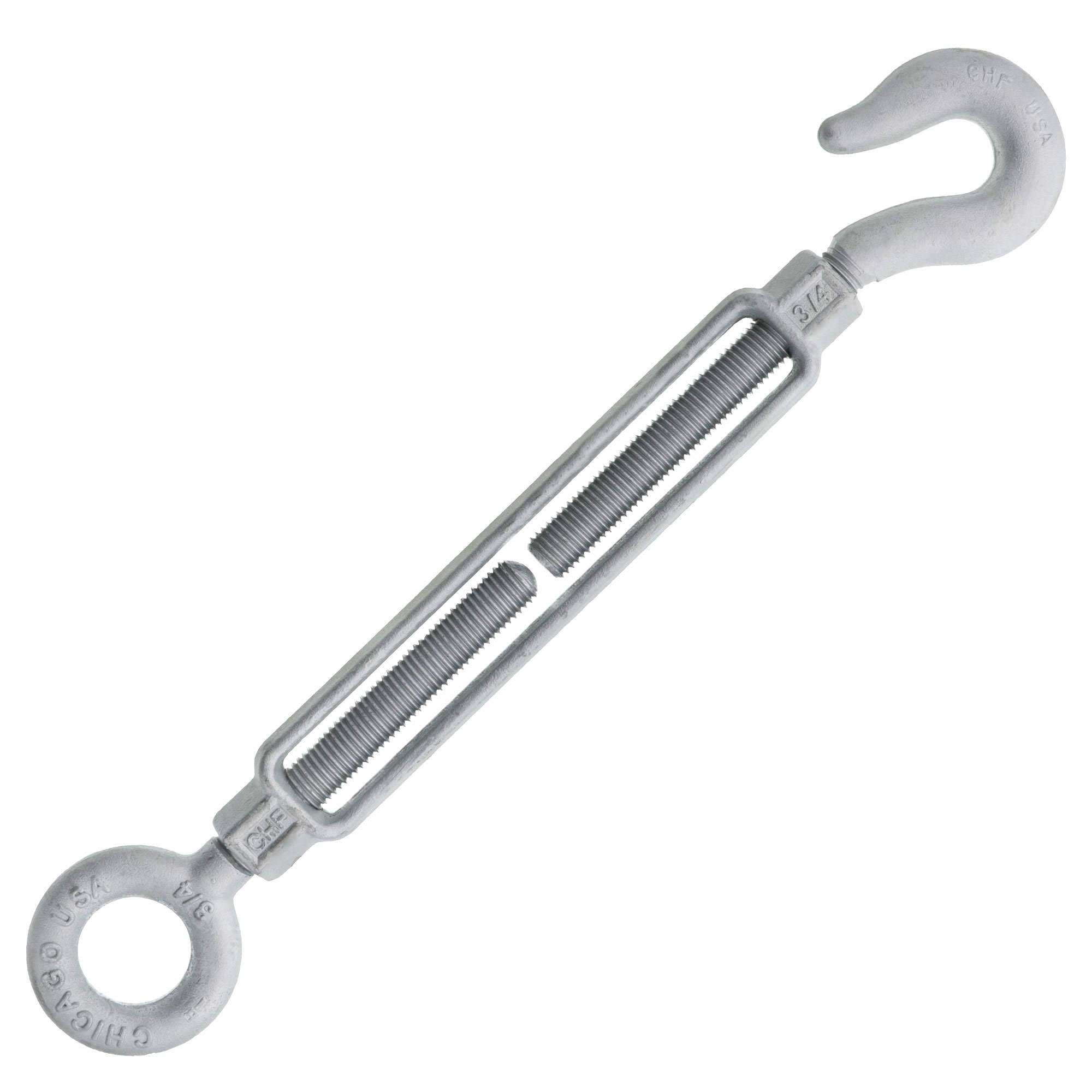 3/4 x 9 Hot Dip Galvanized Hook x Eye Turnbuckle X737049