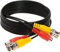100FT Black BNC Video Power Cable for CCTV Camera Q2069