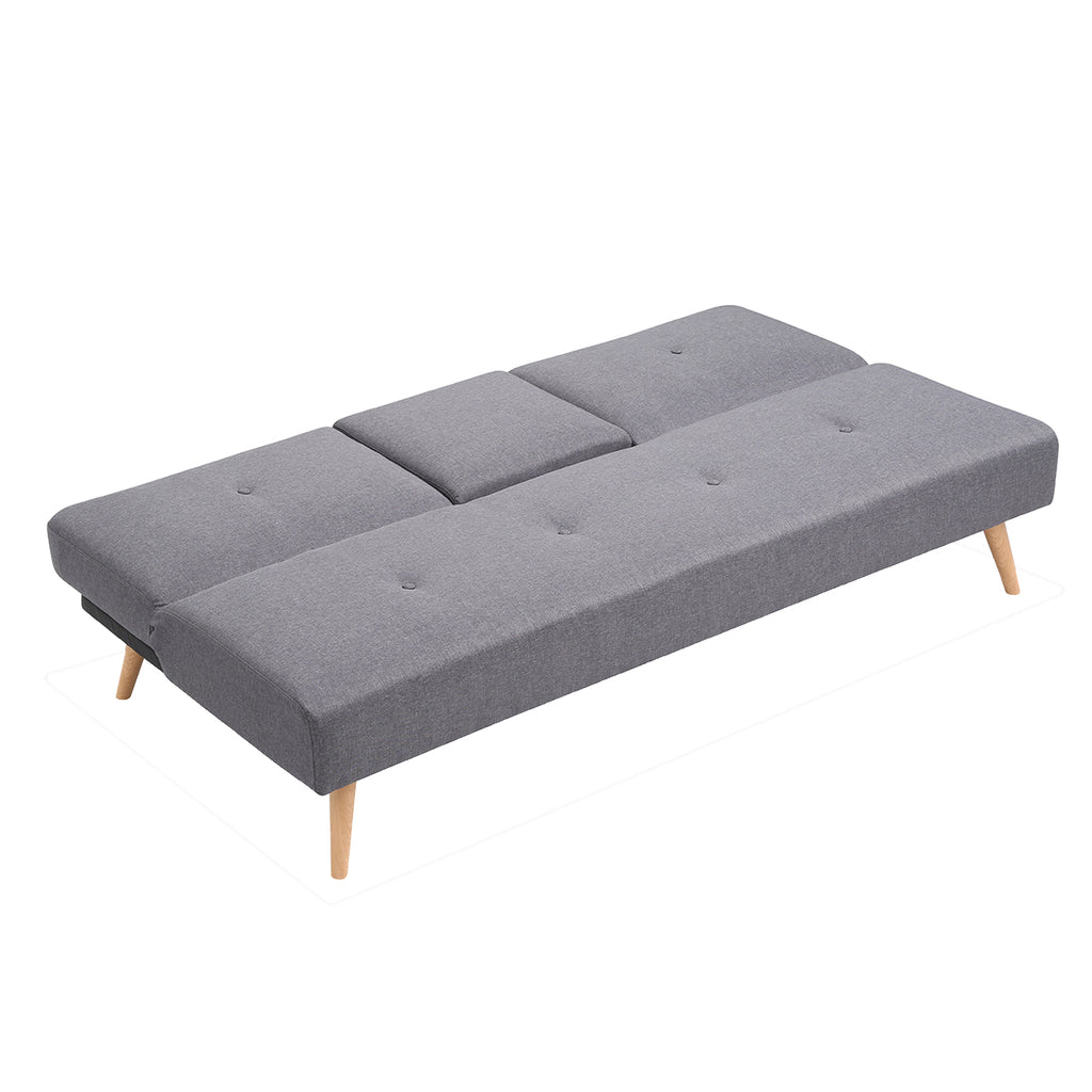 Grey Polyester Futon O1529