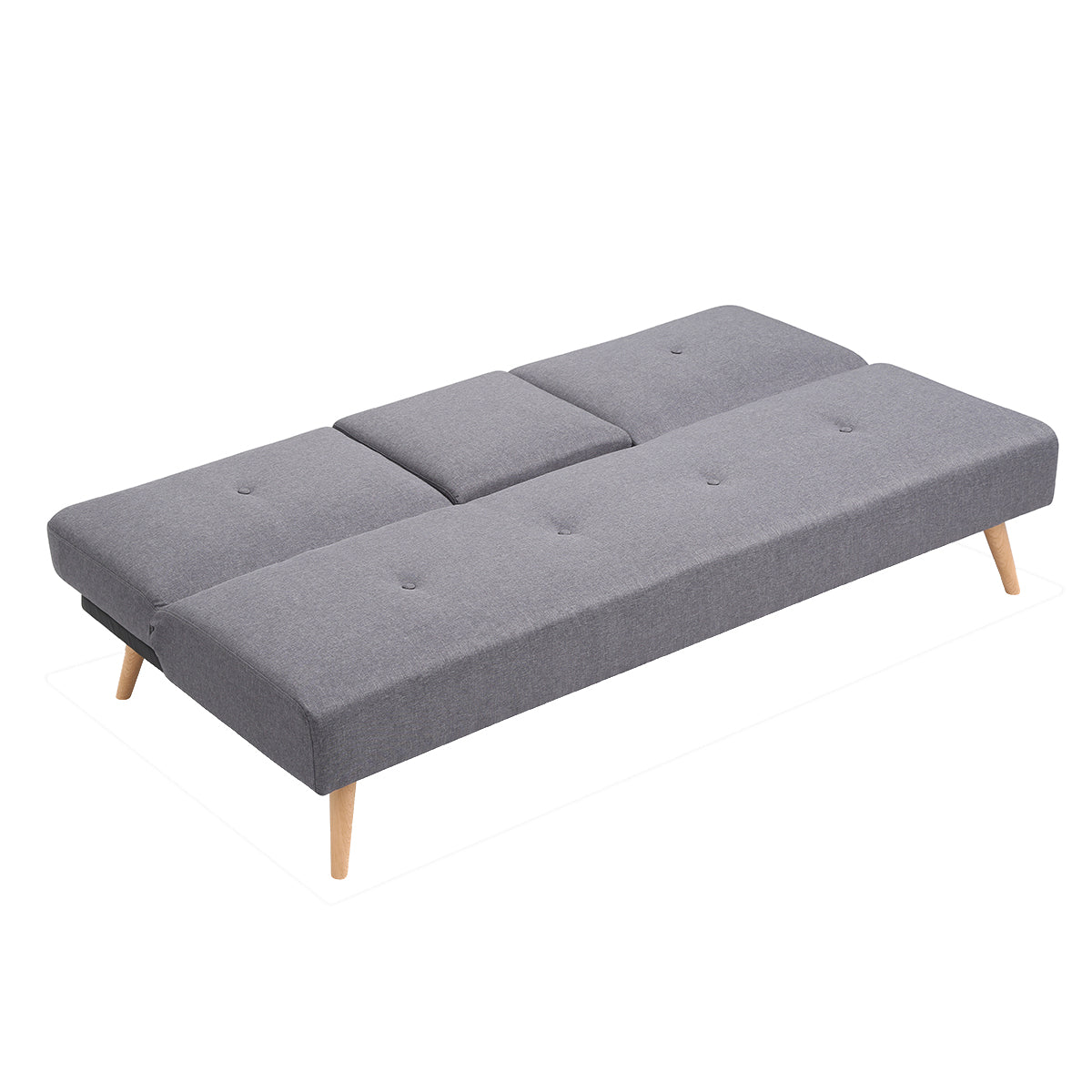 Grey Polyester Futon O1529