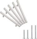 Silver Brushed Nickel 5 Pack Cabinet Pulls 224mm Total Length I3215