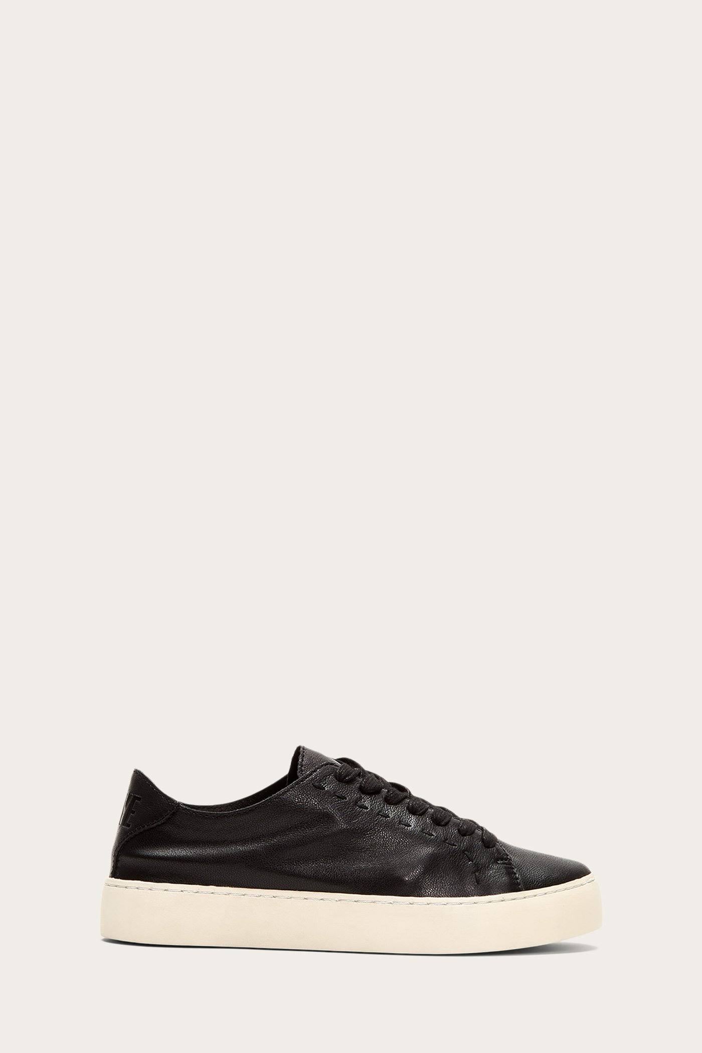 Black Low Lace Shoes Q794099
