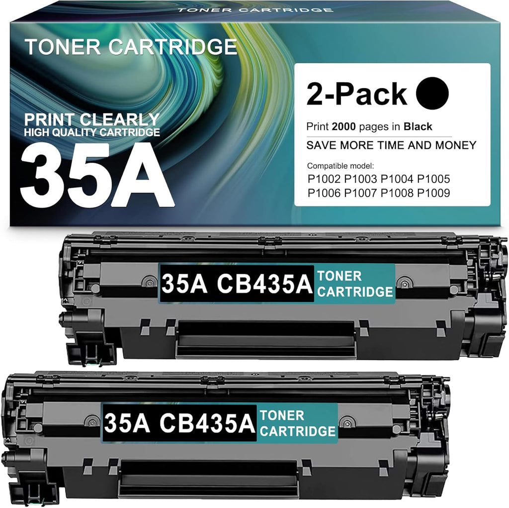 2 Pack Compatible Toner Cartridge for HP 35A Printers V293
