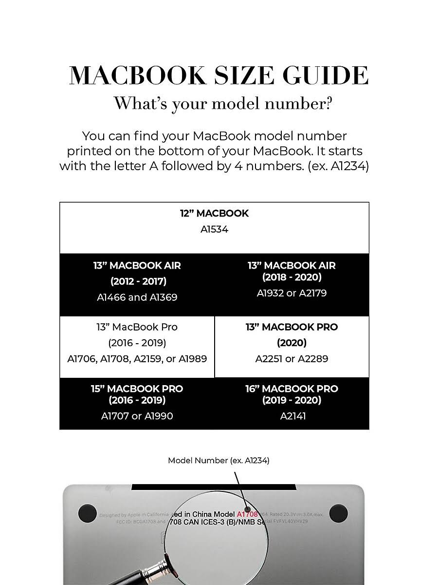 Black Marble MacBook Case J17790