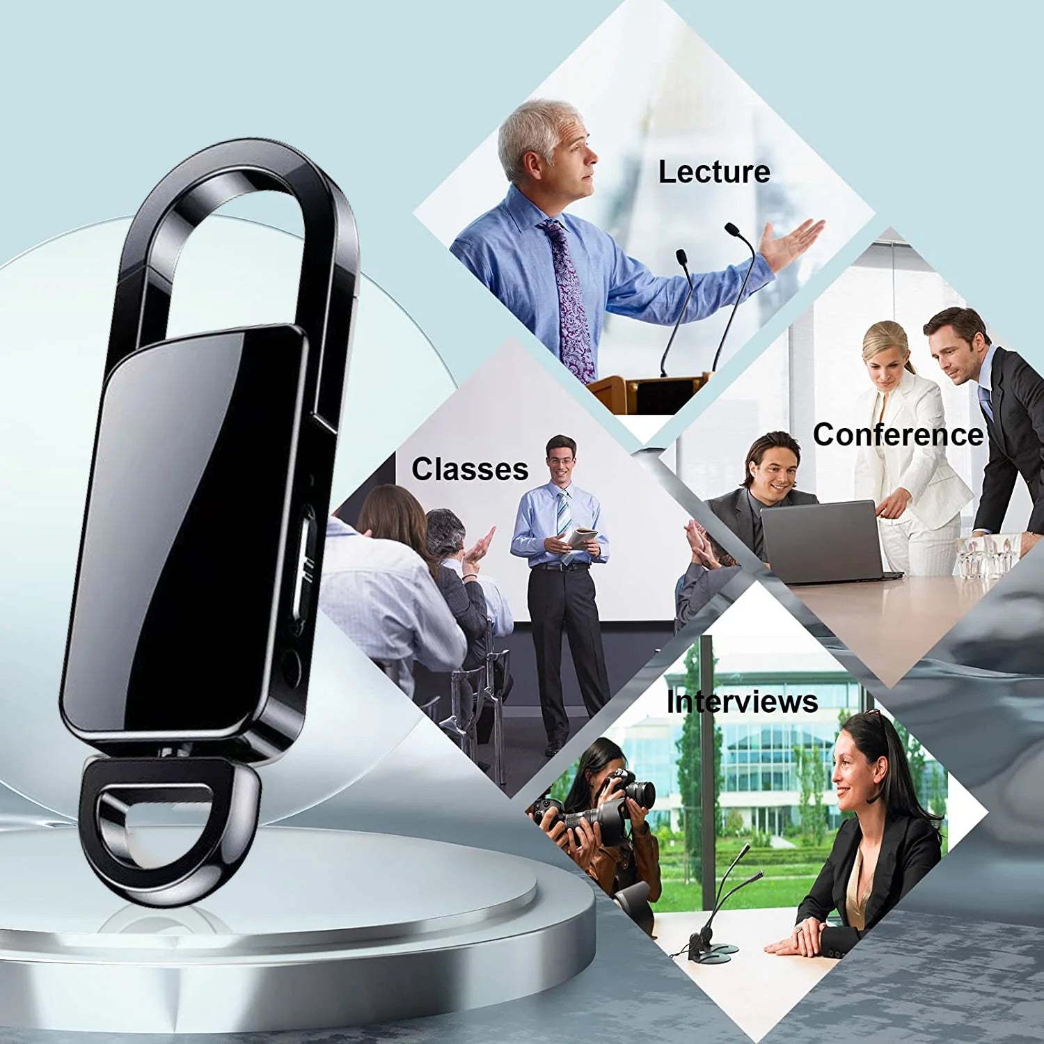 64GB Voice Activated Recorder with Noise Reduction D97290