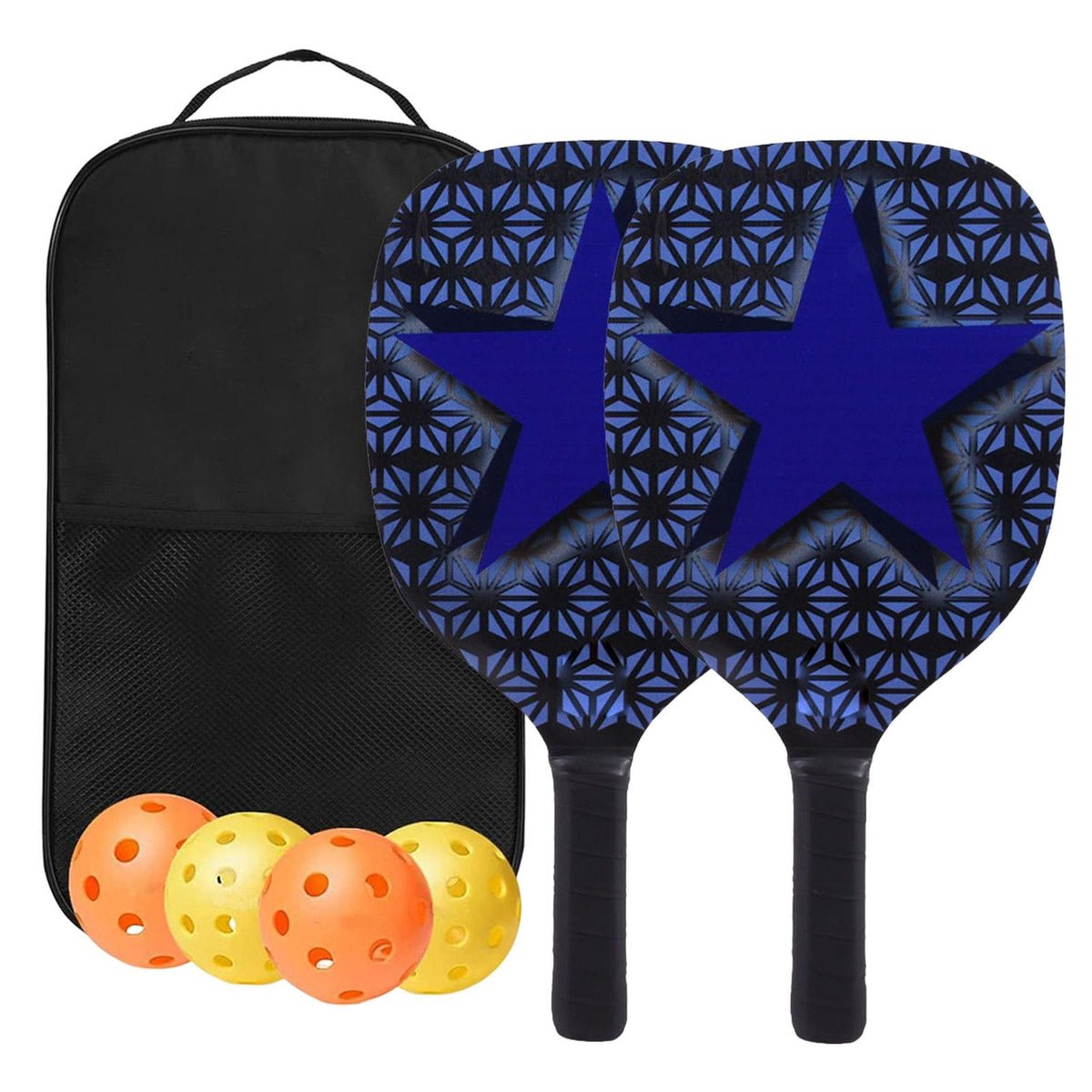 Pickleball Paddle Set with Cover Bag, 4 Balls, Comfort Grip M46445