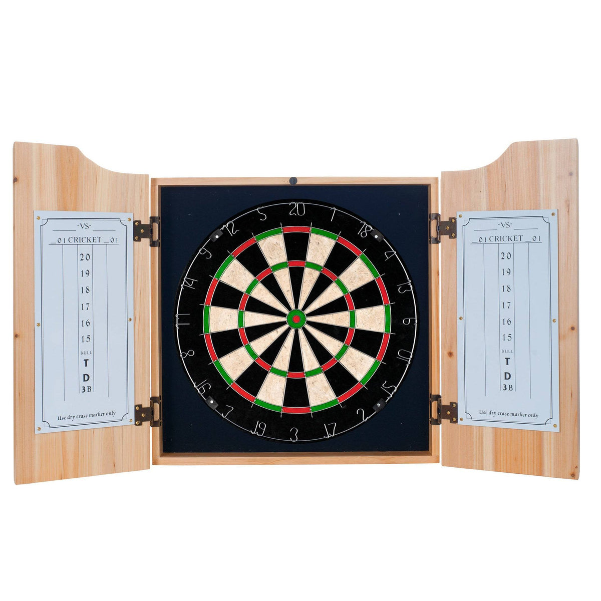 Dart Cabinet Set with Darts and Board R371493