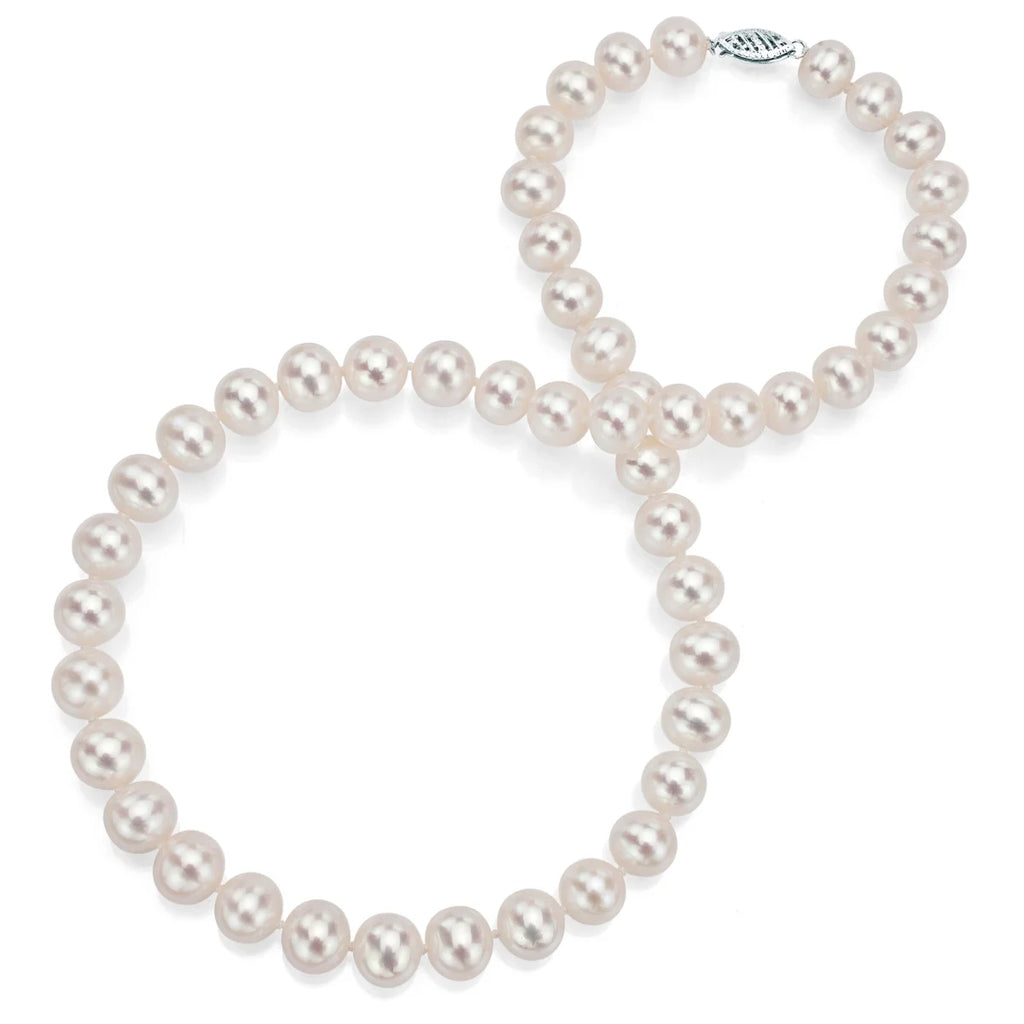 18kt White Gold Freshwater Pearl Necklace D8331