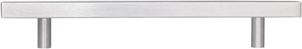 Silver Brushed Nickel 5 Pack Cabinet Pulls 224mm Total Length I3215