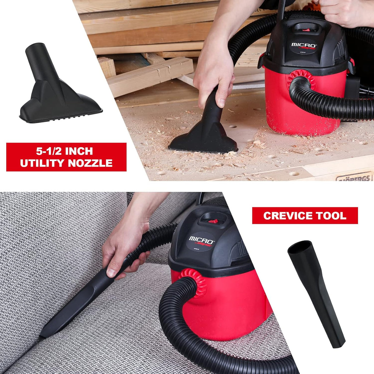 1 Gallon Portable Wet/Dry Vacuum with Wall Bracket N109