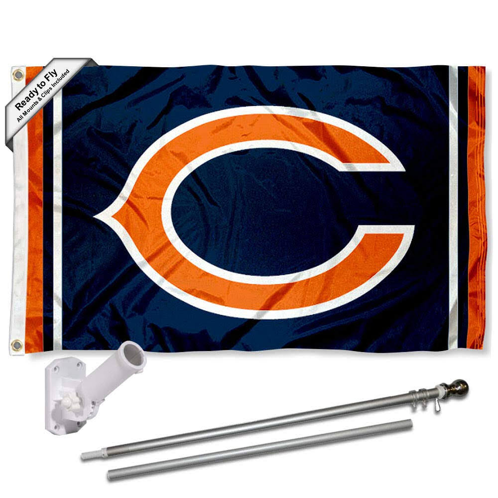 Chicago Bears Flag Pole and Bracket Kit U457