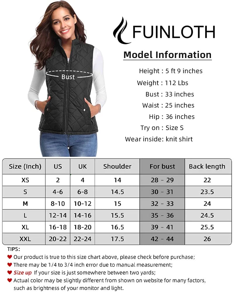 Black Quilted Zip Padded Vest H935710