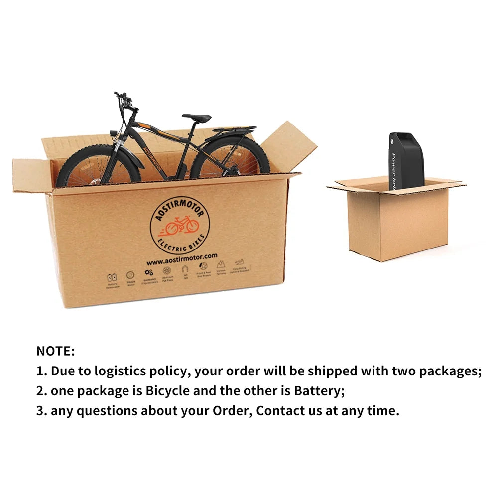 Black Electric Mountain Bike with Removable Battery U6254