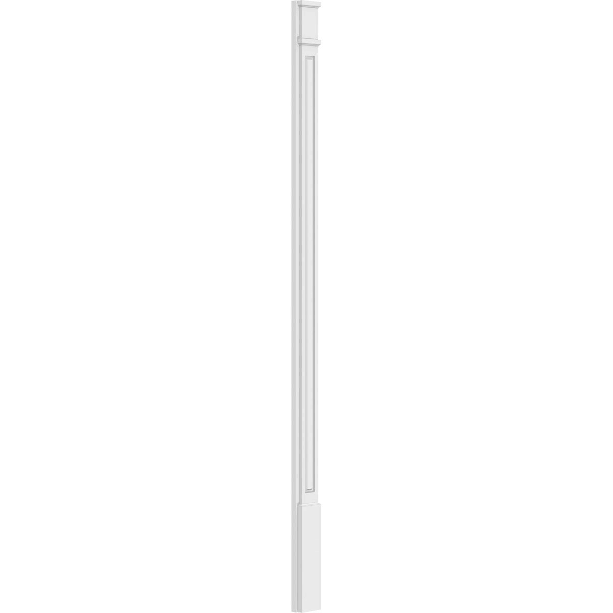 Raised Panel PVC Pilaster with Capital and Base (Pair) A80093