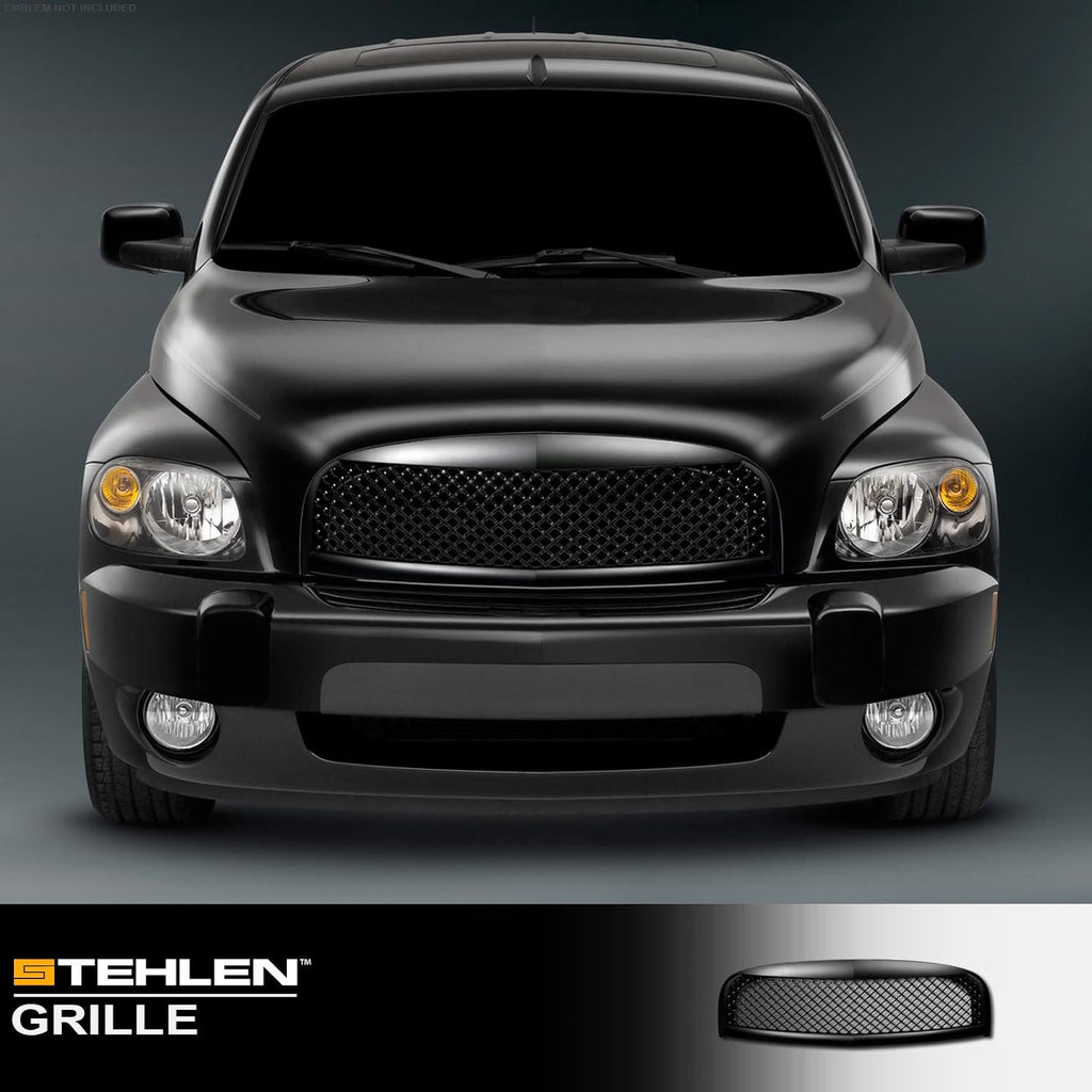 Matte Black Mesh Front Hood Bumper Grille Pack of 2 I592384