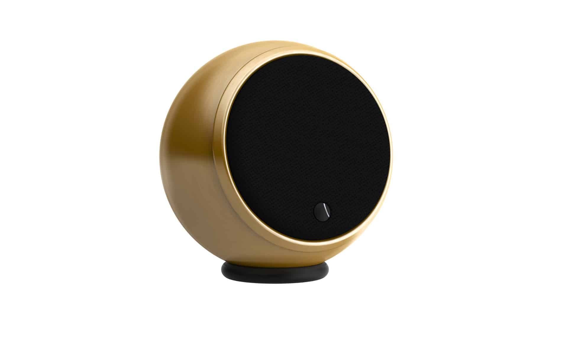 Brushed Gold Spherical Loudspeaker I348