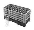 17 Compartment Half Size Glass Rack with 3 Extenders C143