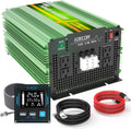 3500 Watt 24V Pure Sine Wave Power Inverter DC 24V to 120V 110V AC with LCD AC Terminal Block B337224