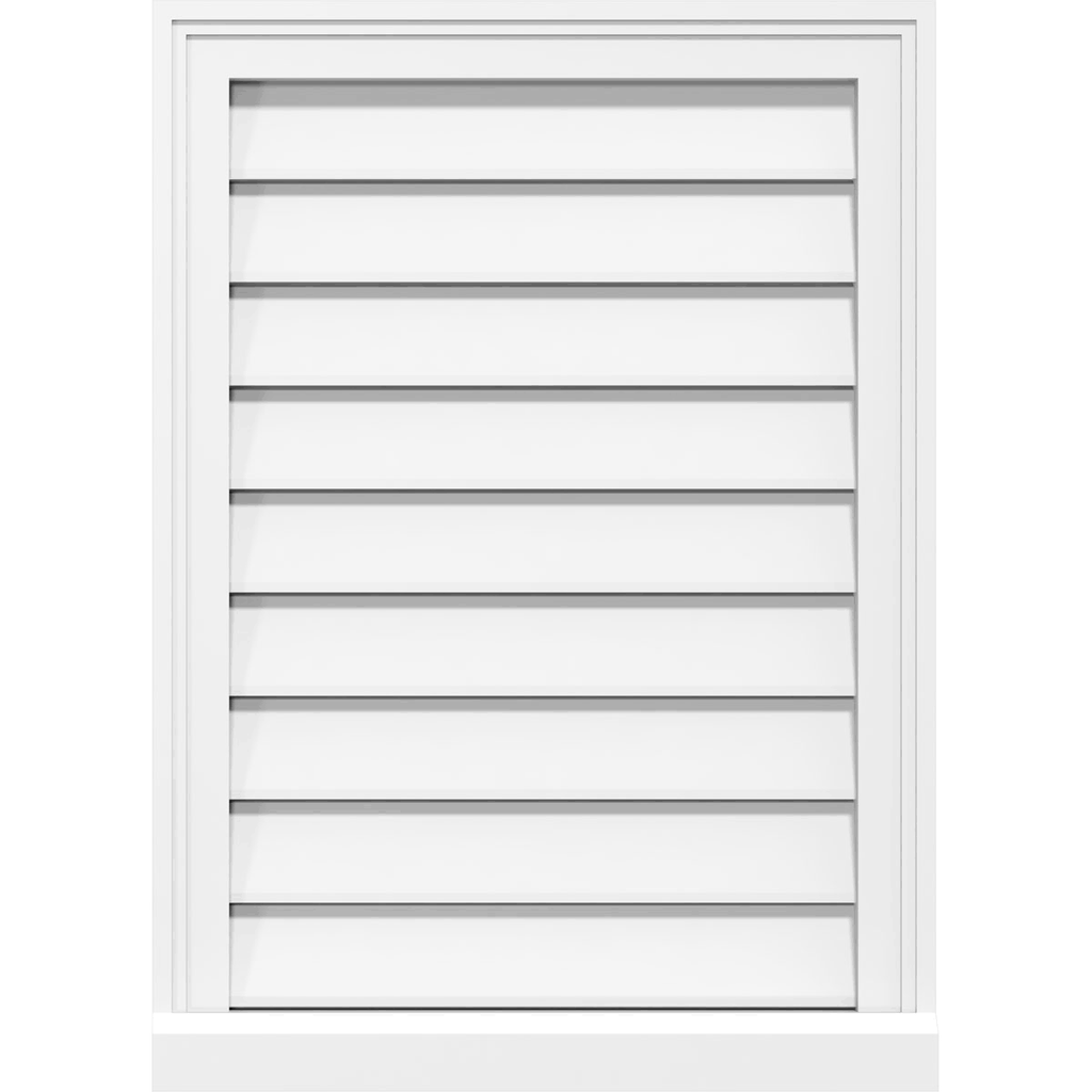 PVC Gable Vent with Brickmould Y66605