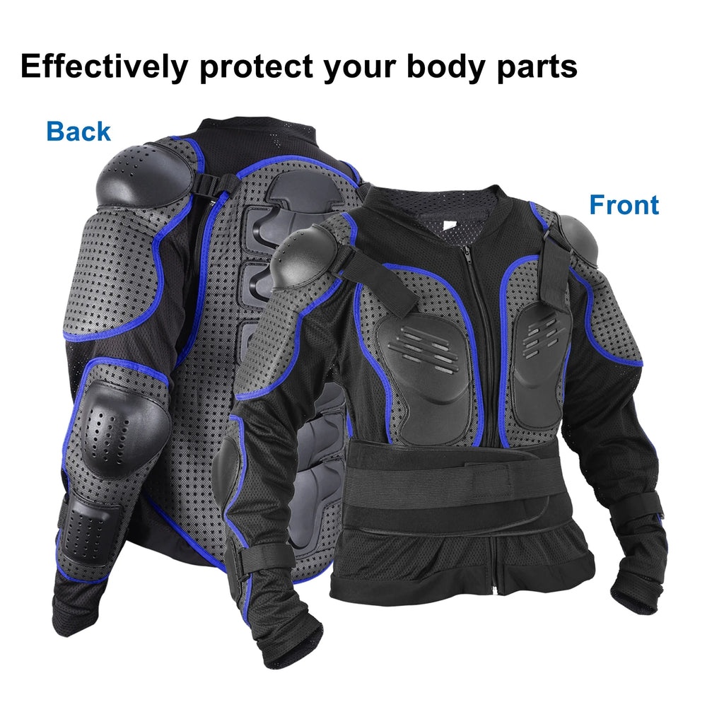 Blue Dirt Bike Motorcycle Riding Protective Full Body Armor I89771