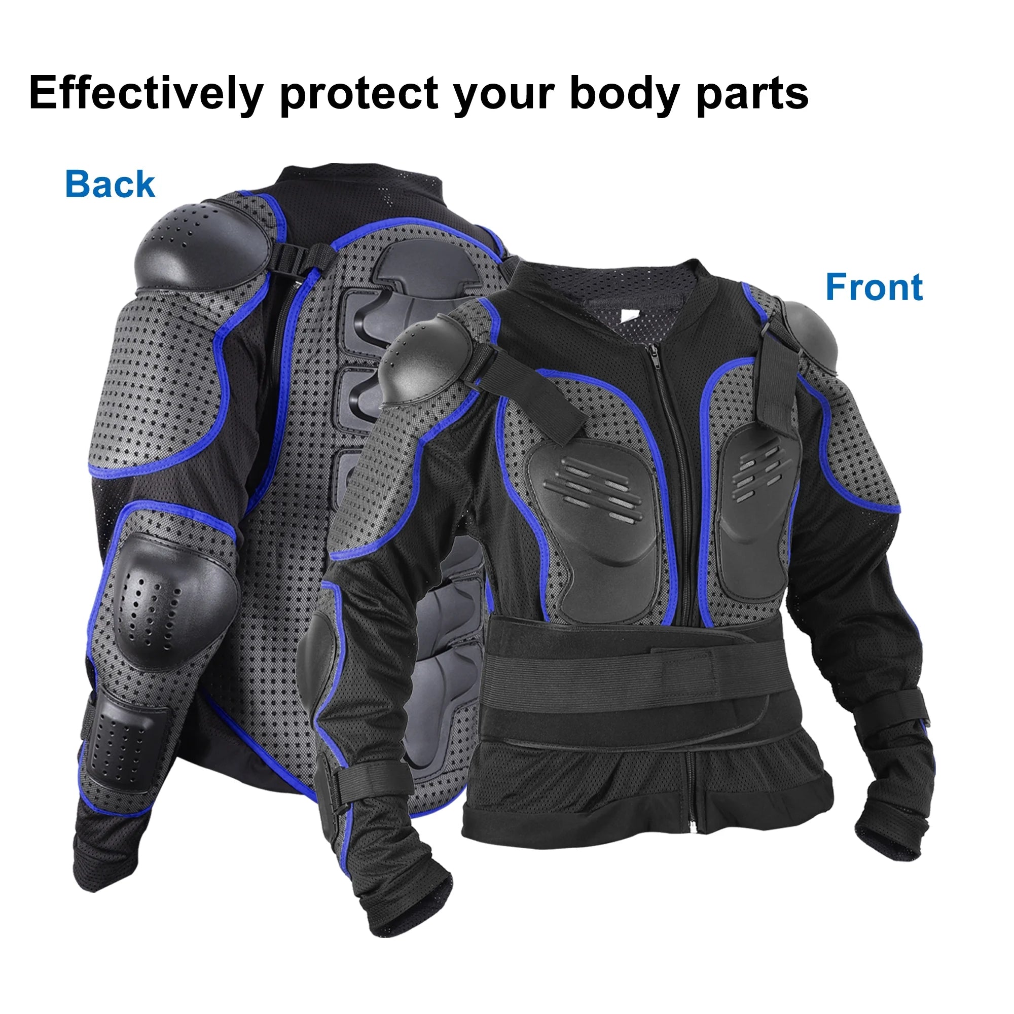 Blue Dirt Bike Motorcycle Riding Protective Full Body Armor I89771