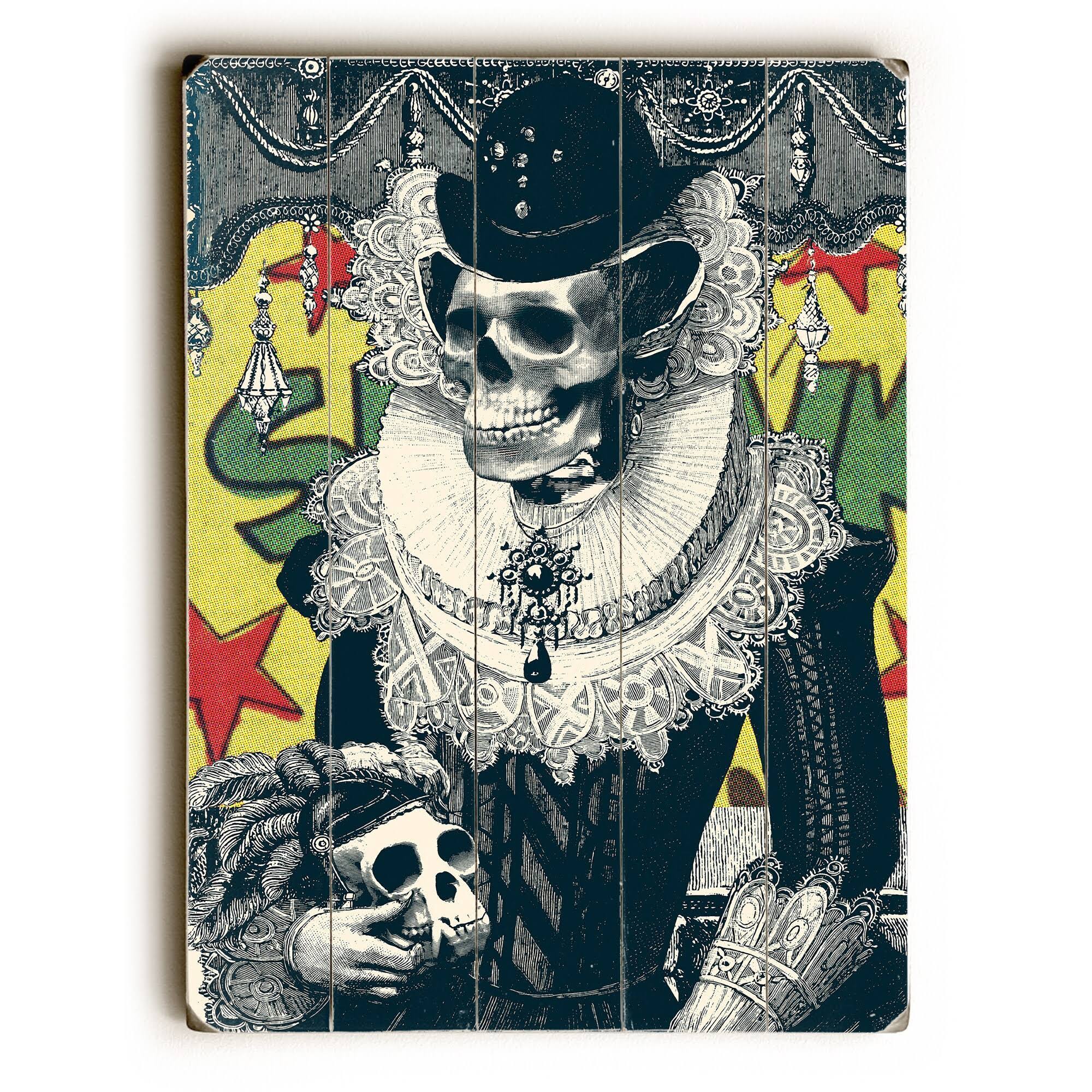 Lady Planked Wood Wall Decor T694