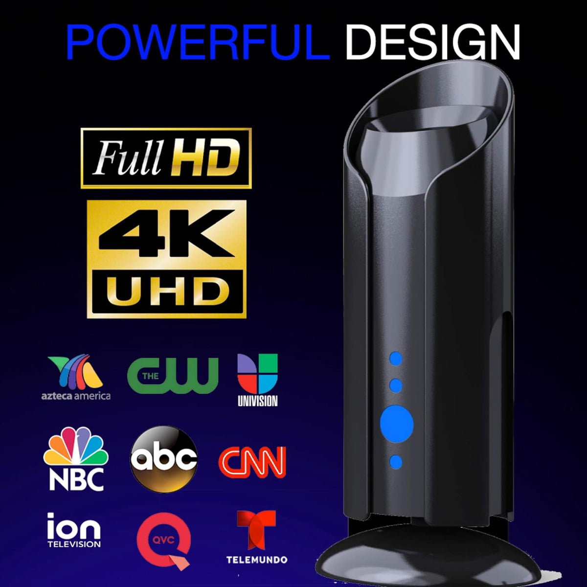 Digital Amplified Outdoor Indoor TV Antenna with 16ft Coaxial Cable E22933