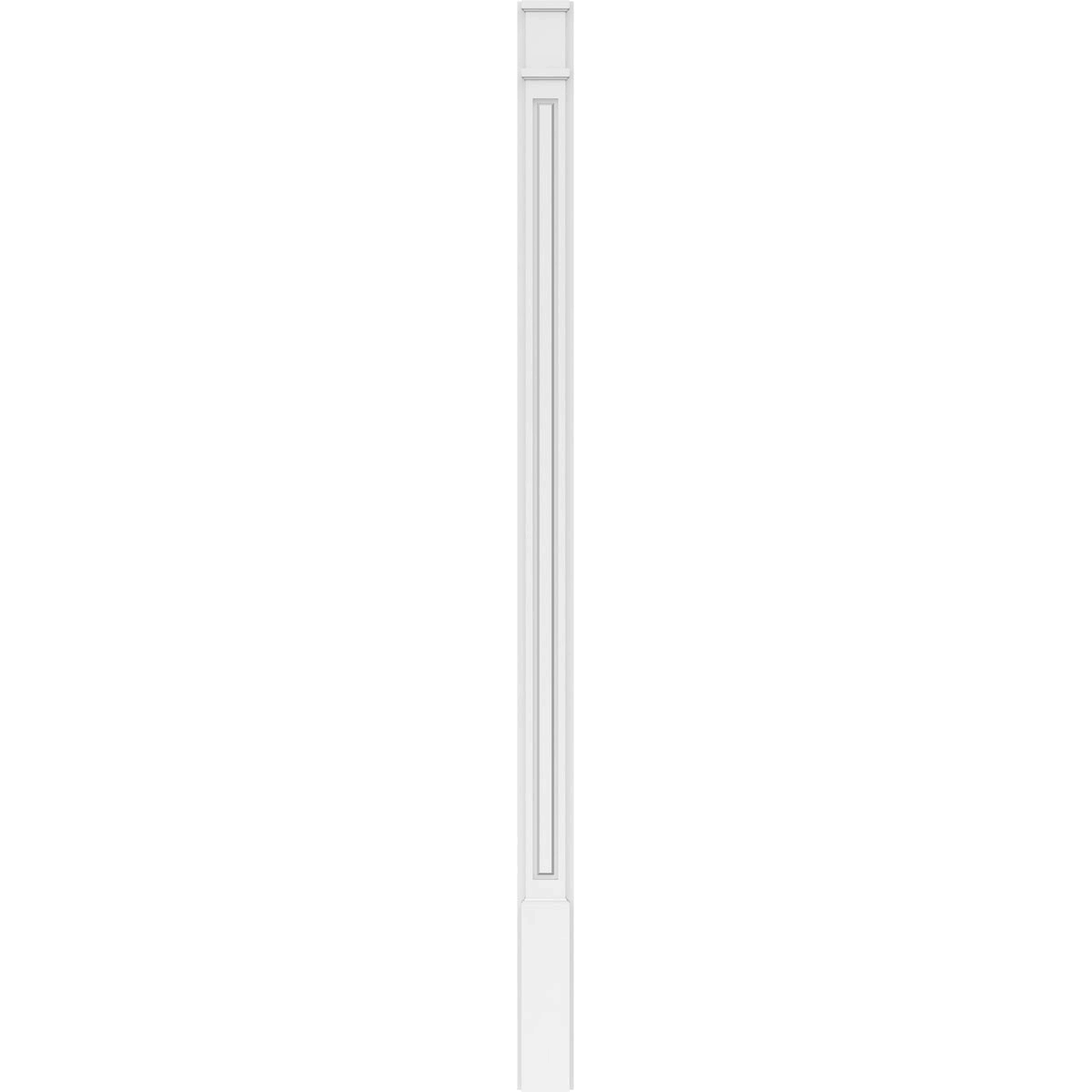 Raised Panel PVC Pilaster with Capital and Base (Pair) A80093