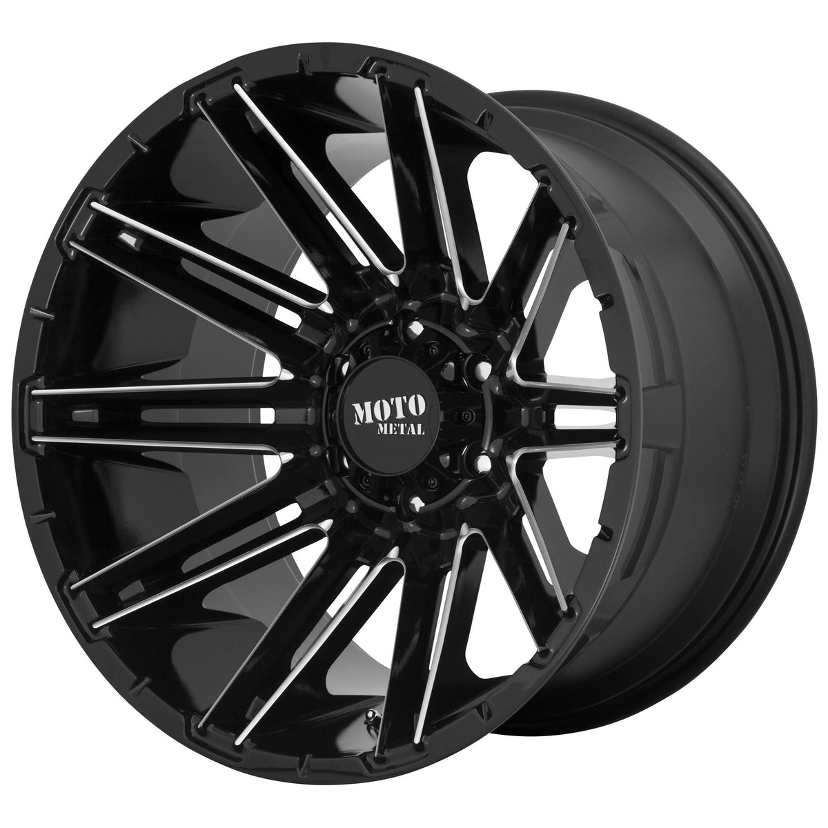 22x10 Gloss Black Milled Wheel T181337