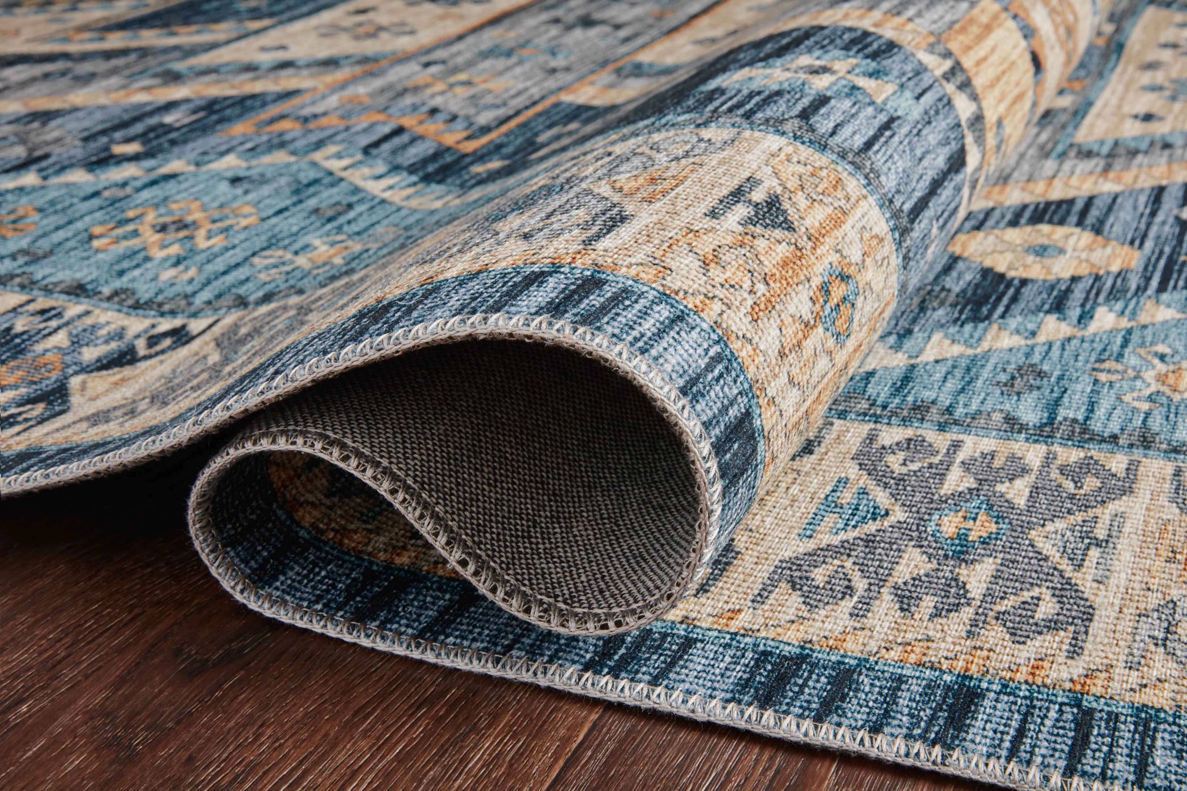 Blue Southwestern Area Rug W750