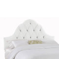 Full Arch Tufted Headboard in Velvet White E103789