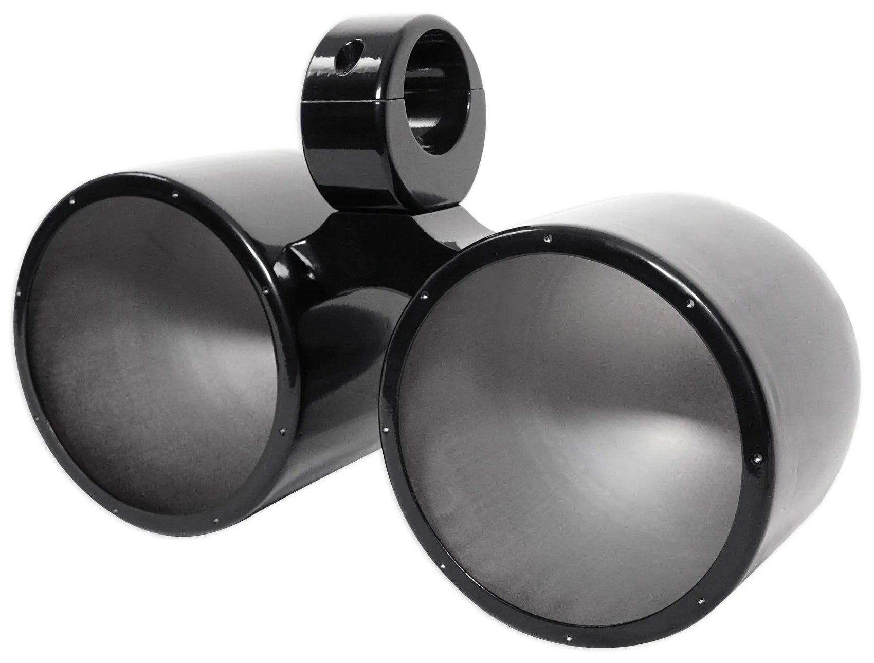 Dual 7.7" Black Aluminum Wakeboard Tower Speaker Pods with Covers N480948