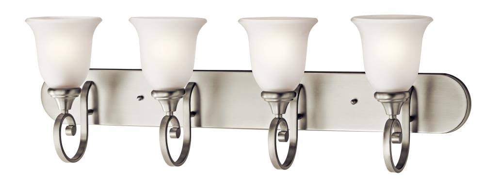 Brushed Nickel Four-Light Bath Fixture Z817