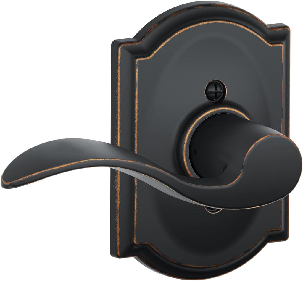 Matte Black Bed & Bath Privacy Door Lever Pack of 2 M16507