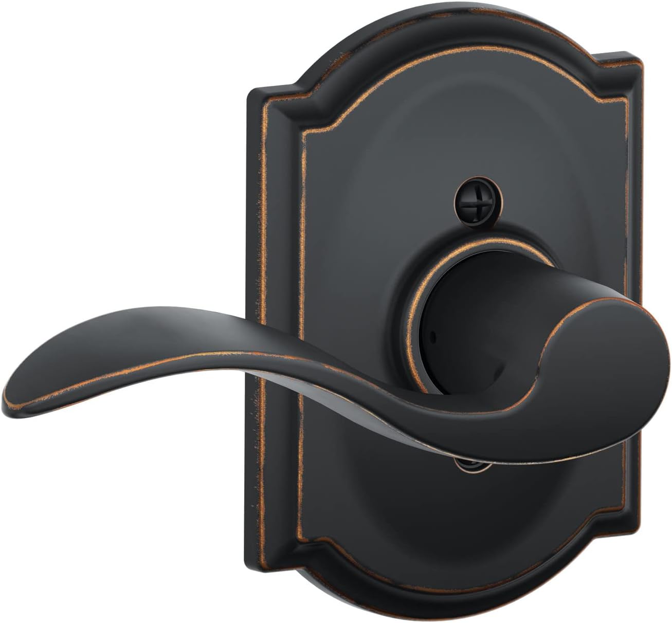 Matte Black Bed & Bath Privacy Door Lever Pack of 2 M16507