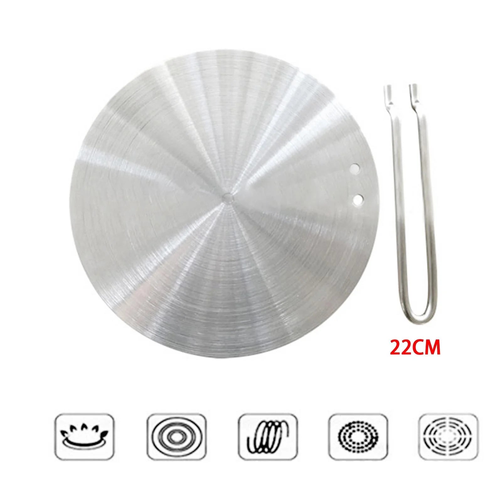 Stainless Steel Induction Cooktop Adapter Plate 22cm U74410