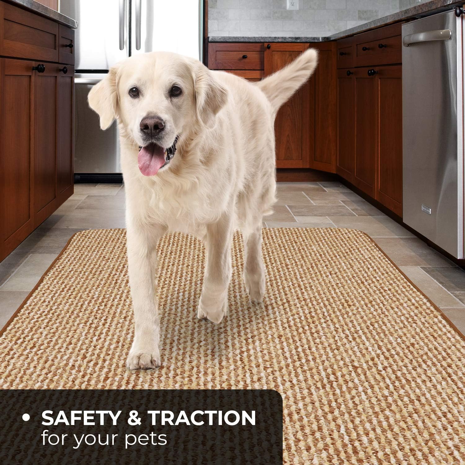 Skid-Resistant Carpet Runner - Praline Brown - 10 Feet X 27 Inches Y84075