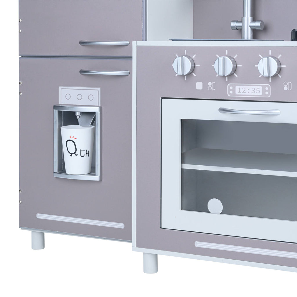 Gray Kids Play Kitchen with Cookware R955667