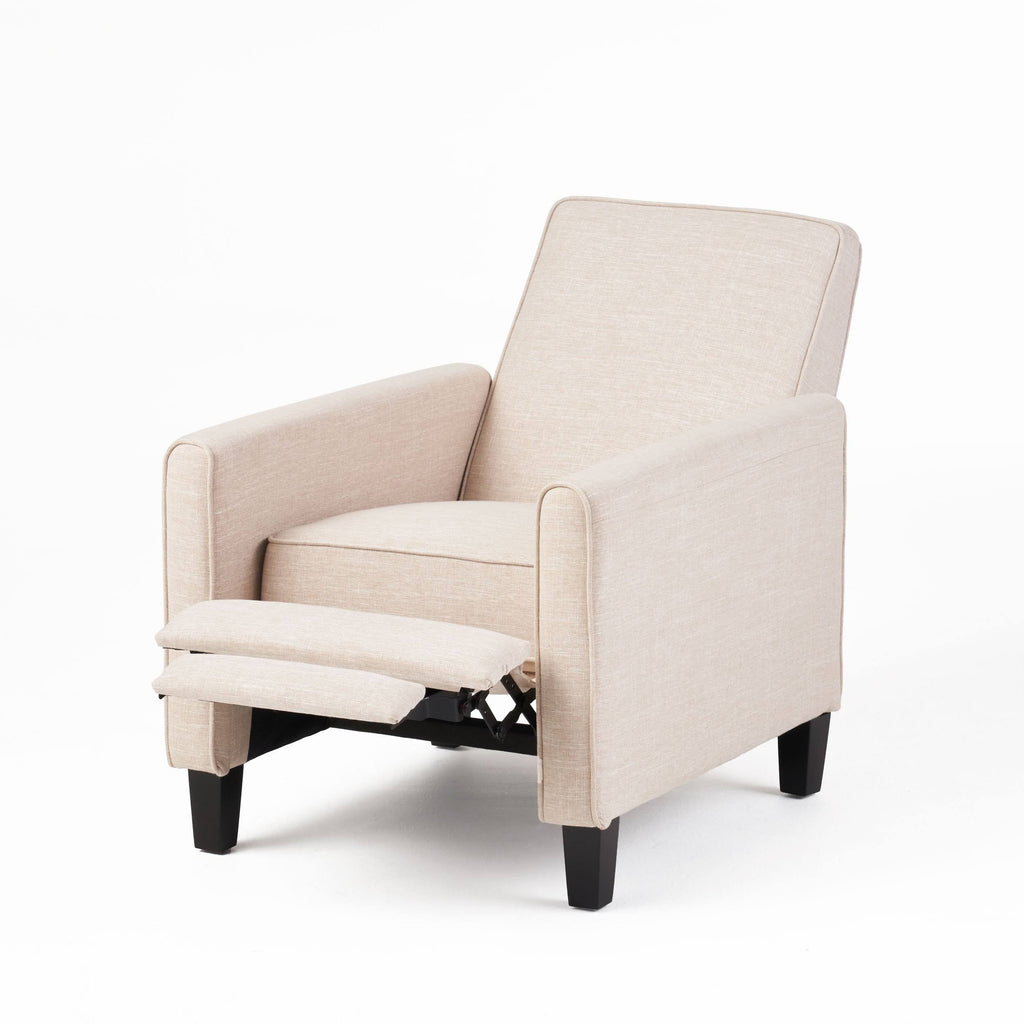 Set of 2 Fabric Recliner Moss Gray Q380764