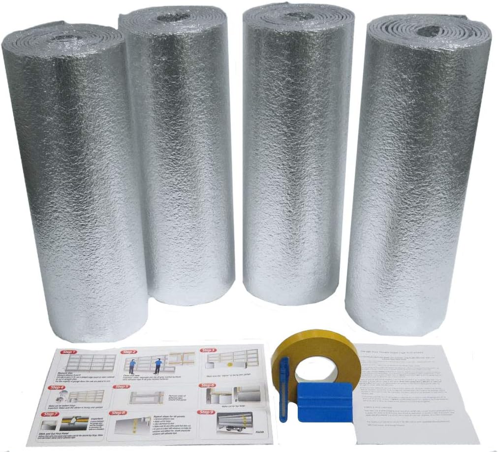 Garage Door Insulation Kit for Two Car Garage Door 18'Wx7'H or 18'Wx8'H C518241