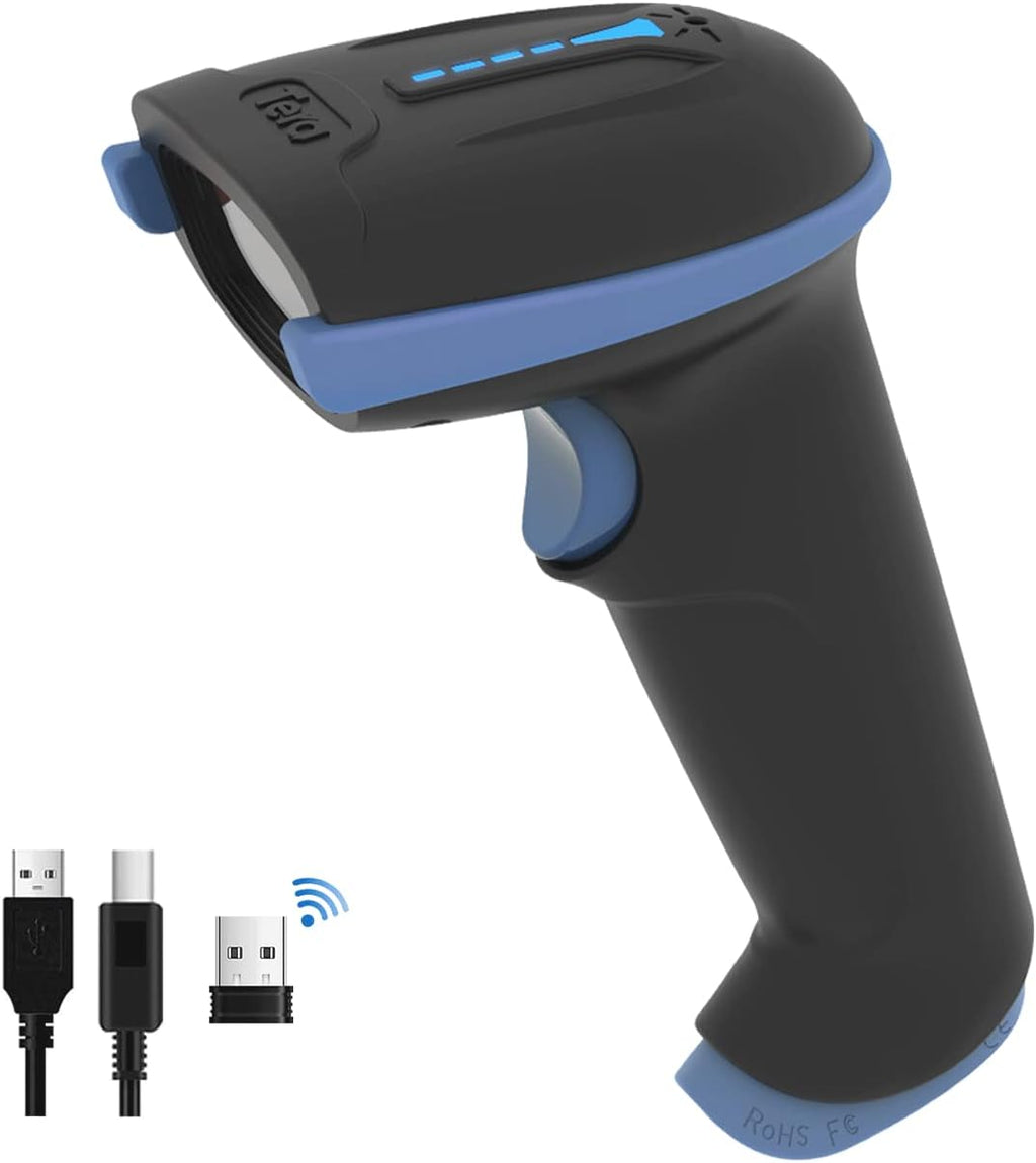 2D Wireless and Wired Barcode Scanner Pack of 2 F821