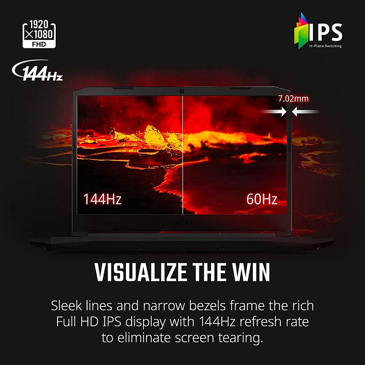 15.6" FHD 144Hz Gaming Laptop with Intel Core i5, NVIDIA GeForce RTX 3050, 32GB RAM, 512GB PCIe SSD M28256