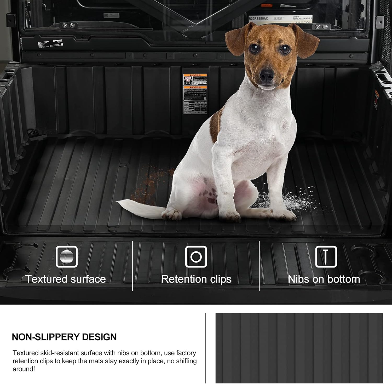 TPE Cargo Bed Mat Liner Black A36428