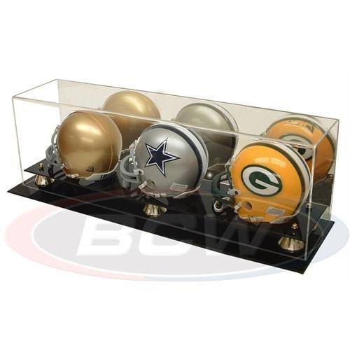 Acrylic Triple Mini Football Helmet Display Case O8293