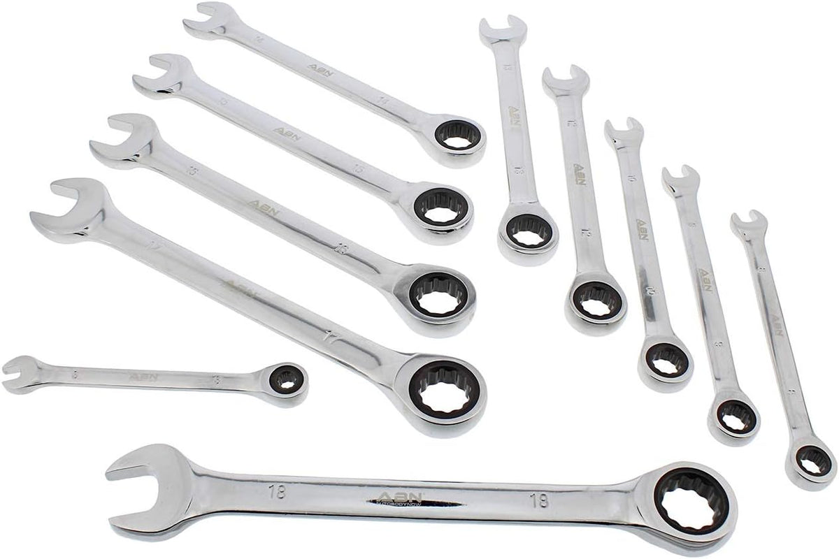 22 Pc Ratcheting Wrench Set with Travel Pouch L560