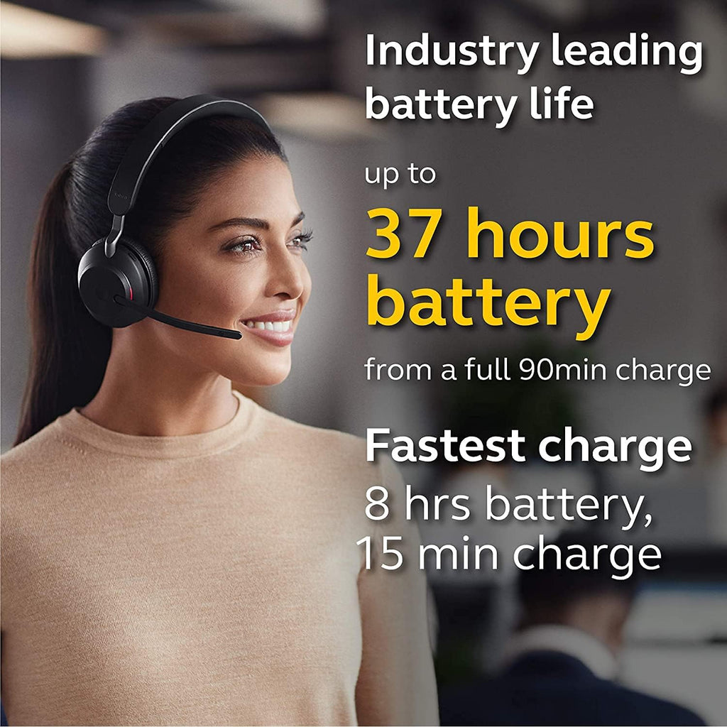 Jabra Evolve2 65 Mono Wireless Bluetooth Headset, Black O514755