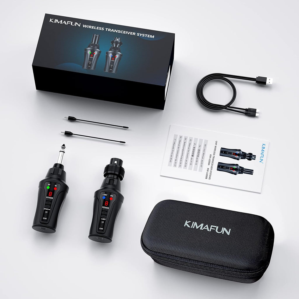 Wireless Microphone System with XLR Transmitter and 6.35mm Receiver G831306
