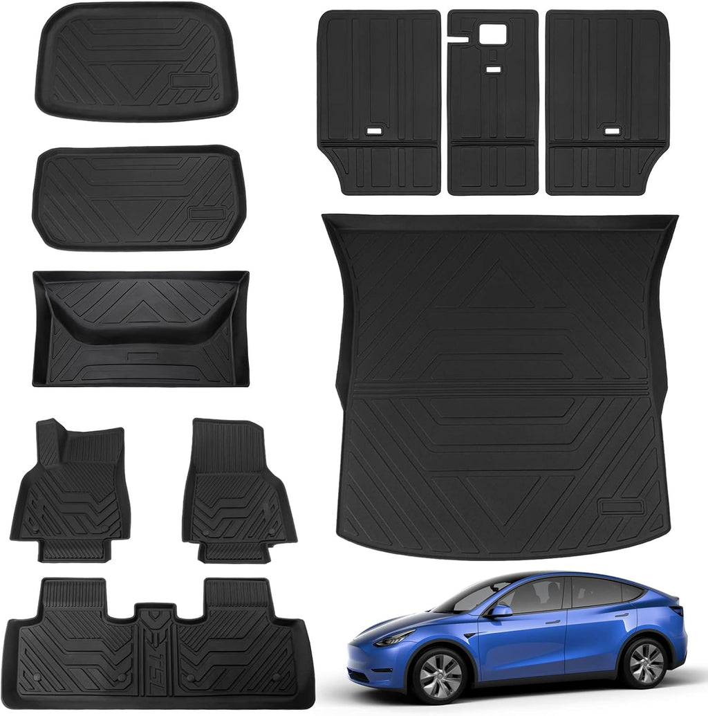 Tesla Model Y 3 PCS Trunk Mat Cargo Liners Q757