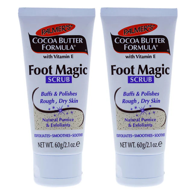 Cocoa Butter Foot Magic Scrub - Pack of 2 - 2.1 oz Scrub O9896