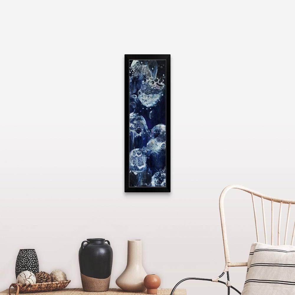 Black Framed Print Wood Portrait Rectangle 1 Piece 12 x 36 F58470